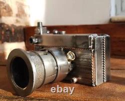 Weld Art Camera Ornament Sculpture, Handmade Scrap Metal One Of A Kind