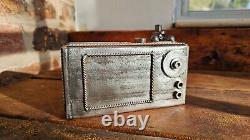 Weld Art Camera Ornament Sculpture, Handmade Scrap Metal One Of A Kind