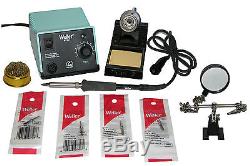 Weller WES51 Analog Soldering Station With 4 Tips, Tip Cleaner & Helping Hands