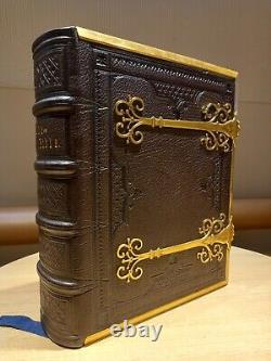 1857 La Grande Bible Hôtel / Métalorque De Bindage Original Par Hayday / Qualité Du Musée