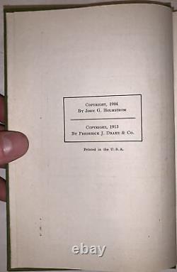 1913, FORGERONNERIE MODERNE, FERRAGE DE CHEVAUX, par J G HOLMSTROM, ÉQUESTRE, MÉTAL