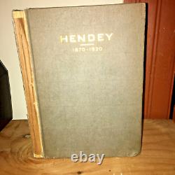 (1922) La société Hendey Machine, 1870-1920. Usine américaine de machines-outils.