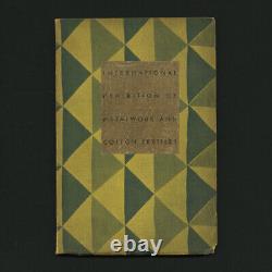 1930 American Federation Of Arts Décorative Metalwork & Cotton Textiles Catalogue
