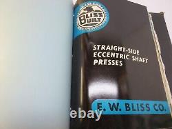 Catalogues commerciaux de la société E. W. Bliss Co. Machines de travail du métal Guides x3 Diff.
