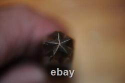 Estampille de poinçon en acier de 1/4'' Vintage pour poinçonnage de métal d'étoile antique original