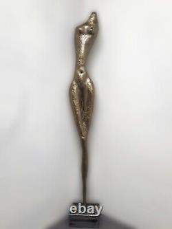 Femme Figurative Originale Nude Abstraite. Fixe En Acier