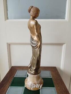 Figure Tall Art Deco De Josef Lorenzl, Fabriquée En Autriche
