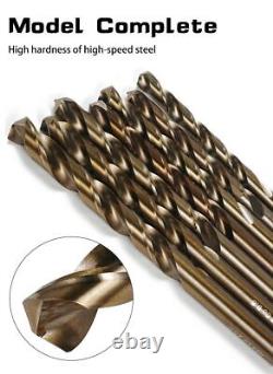 Foret hélicoïdal en acier rapide métrique pour métal, composite, finition brillante, coupe du bois de 1 à 13 mm