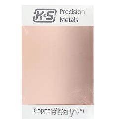 K&s Metals 6615 Plaque De Gravure En Cuivre (12x18). 064