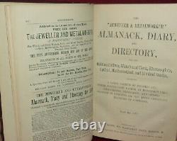 L'ALMANACH, LE JOURNAL ET L'ANNUAIRE DU JOAILLIER ET DU MÉTALLIER 1879 Publicités d'époque