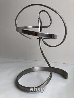 Michael Cutler Cinetic Metal Sculpture Mobile Signé 1985 Minimaliste Moderniste