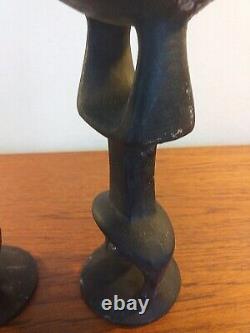Oisin Kelly Cast Iron Art Bougie Sticks Sculptures Moderniste 1966, Irlande
