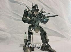 Optimus Prime Transformer Figure De Ferraille Sculpture Artisanale (pièces D'ingénierie)