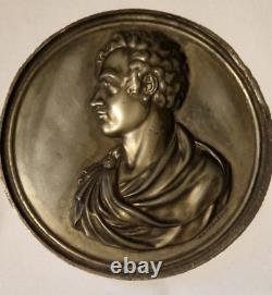 Plaque De Médaillon En Métal De Lord Byron Par Crawford Ft À Partir De 1810