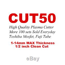 Plasma Cutters 230v 50a Acier Cuivre DC Soudures Air Cutters Machine 14mm Max Cut