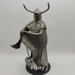 Ron Lyon Knight Metal Sculpture Mace Axe 12 Medieval Dark British Uk Hants