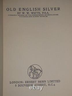 SIGNÉ & LTD 40 Ancien Argent Anglais par W W Watts (1924-1er) Travail du Métal, TRÈS RARE
