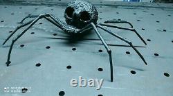 Scrap Metal Art Spider Fait À La Main