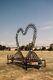 Sculpture Horseshoe Art Mariage Banc Handmade Heart Love
