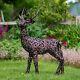 Sculpture D'animaux De Jardin Cerf En Filigrane En Bronze Fait à La Main Décorations En Métal