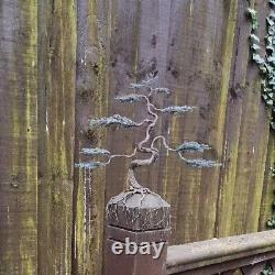 Sculpture en fil de cuivre d'arbre Bonsaï