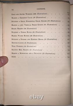 TRAVAIL DES MÉTAUX, Édité par PAUL N HASLUCK, ILLUSTRÉ, 1907, OUTILS, BRICOLEUR