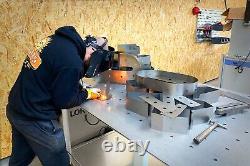 Table de travail pliante en acier pour la fabrication de métal et la soudure de grande taille