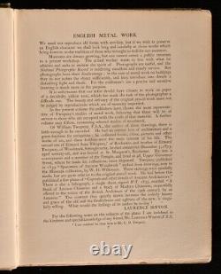 Travail du métal anglais 1904 William Twopeny Première édition Illus