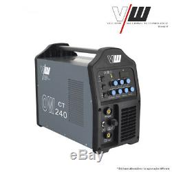 Vecteur Schweißgerät DC Wig Ow240 Impulsions M. Inverseur De Plasma Tig Cut Mma Elektrode