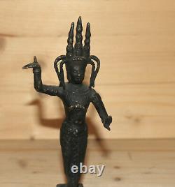 Vintage Main Fait Laiton Danse Figurine De Divinité Hindoue